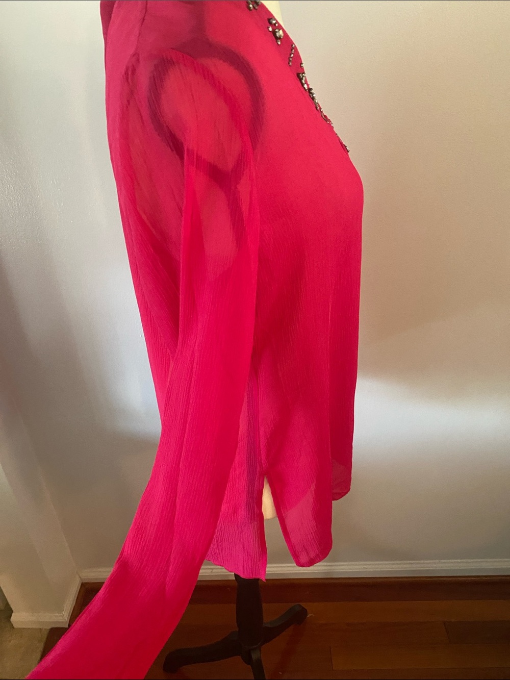 Chicos size 0 100 % silk Karly tunic top NWT - Picture 4 of 7